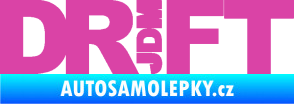 Samolepka Drift 008  nápis JDM růžová