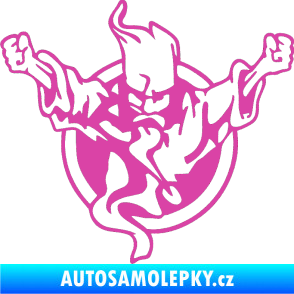 Samolepka Duch 001 levá růžová
