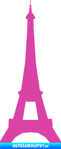 Samolepka Eifelova věž 001 růžová