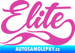Samolepka Elite nápis růžová