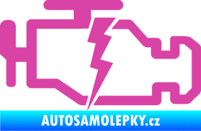 Samolepka Engine fail 002 motor růžová