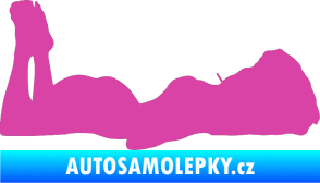 Samolepka Erotická žena 034 pravá růžová