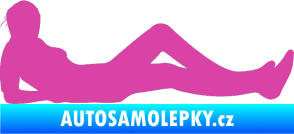 Samolepka Erotická žena 045 pravá růžová