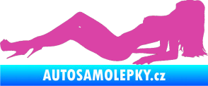 Samolepka Erotická žena 046 levá růžová