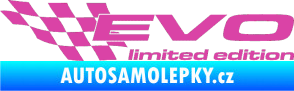 Samolepka Evo limited edition levá růžová