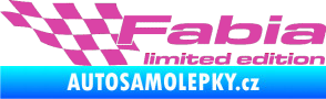 Samolepka Fabia limited edition levá růžová
