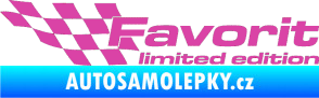Samolepka Favorit limited edition levá růžová
