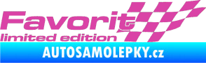 Samolepka Favorit limited edition pravá růžová