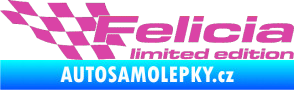 Samolepka Felicia limited edition levá růžová