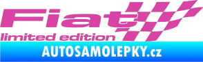 Samolepka Fiat limited edition pravá růžová