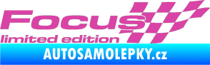 Samolepka Focus limited edition pravá růžová