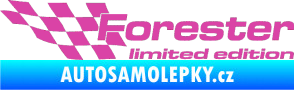 Samolepka Forester limited edition levá růžová