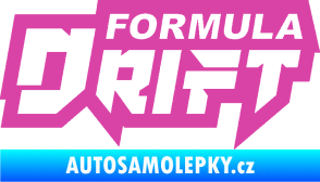 Samolepka Formula drift nápis růžová