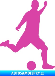 Samolepka Fotbalista 031 pravá růžová