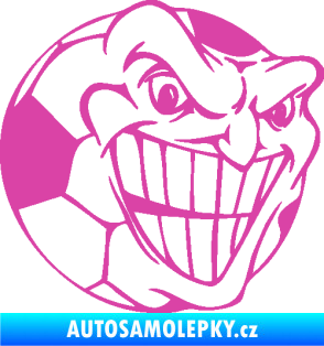 Samolepka Fotbalový míč 002 pravá růžová