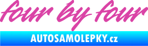 Samolepka Four by four růžová