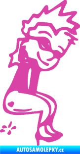 Samolepka Girl čůrá 003 pravá růžová
