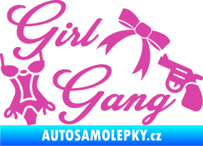 Samolepka Girl gang 001 růžová