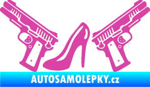 Samolepka Girl mafia 002 levá růžová