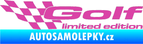 Samolepka Golf limited edition levá růžová