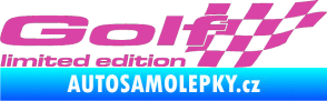 Samolepka Golf limited edition pravá růžová