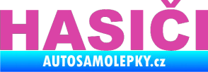 Samolepka HASIČI růžová