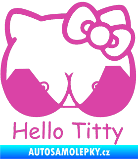 Samolepka Hello Titty růžová