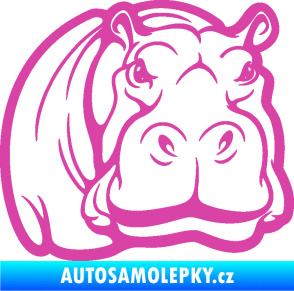 Samolepka Hroch 004 pravá růžová