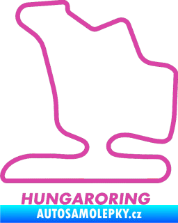 Samolepka Okruh Hungaroring růžová
