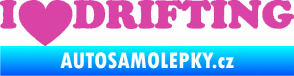 Samolepka I love drifting růžová