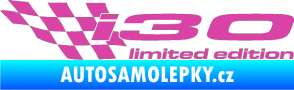 Samolepka i30 limited edition levá růžová