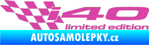 Samolepka i40 limited edition levá růžová