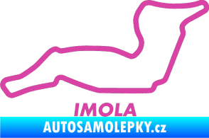 Samolepka Okruh Imola růžová