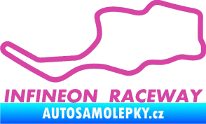 Samolepka Okruh Infineon Raceway růžová