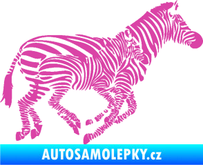 Samolepka Interiér 020 pravá zebry růžová