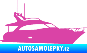 Samolepka Jachta 001 pravá růžová