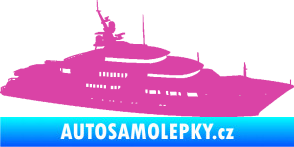 Samolepka Jachta 003 pravá růžová