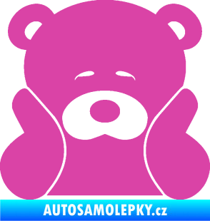 Samolepka JDM medvídek růžová