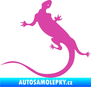 Samolepka Ještěrka 004 levá růžová