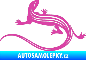 Samolepka Ještěrka 011 levá růžová