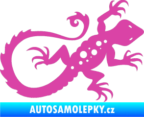 Samolepka Ještěrka 012 pravá růžová