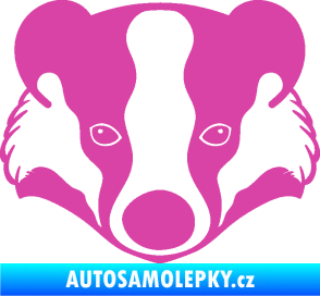Samolepka Jezevec 001  růžová