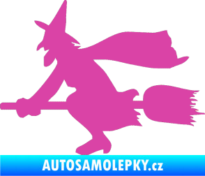 Samolepka Ježibaba levá růžová