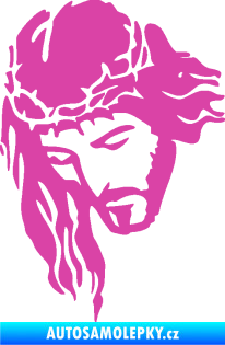 Samolepka Ježíš 003 levá růžová