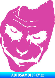 Samolepka Joker 002 levá tvář růžová
