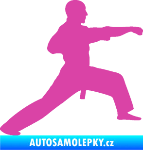 Samolepka Judo 001 pravá růžová