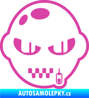 Samolepka Kanibal pravá růžová
