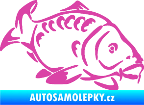 Samolepka Kapr 006 pravá růžová