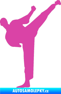 Samolepka Karate 001 pravá růžová