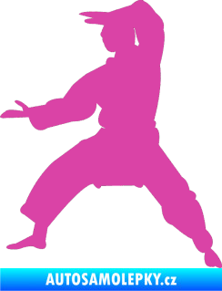 Samolepka Karate 006 levá růžová